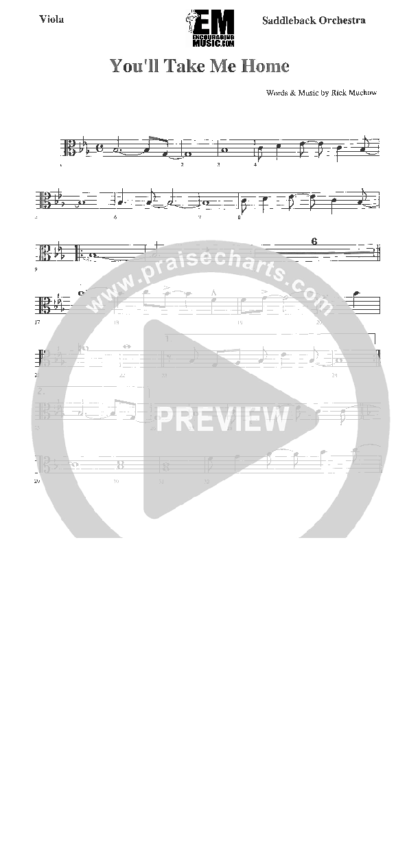 You'll Take Me Home Viola (Rick Muchow)