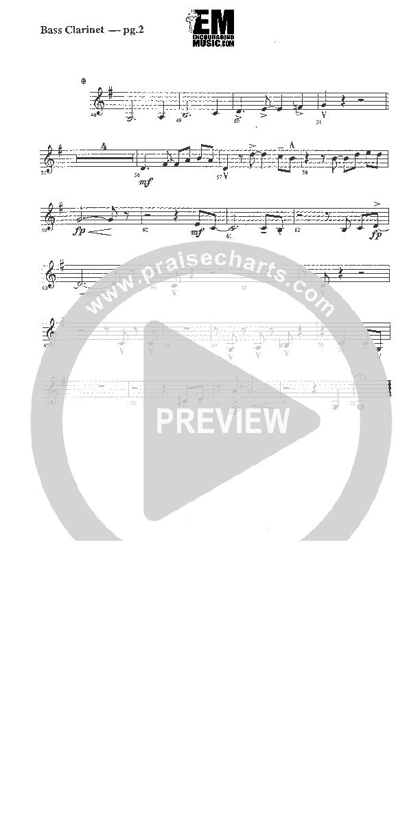 The Lord Has Made Me Glad Bass Clarinet (Rick Muchow)