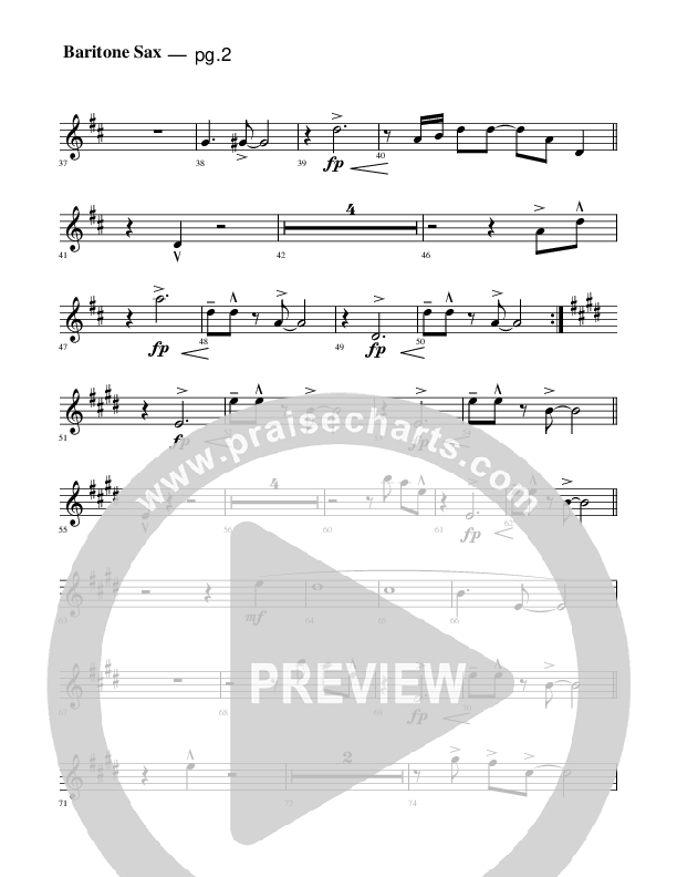 Jesus Is Coming Bari Sax (Rick Muchow)