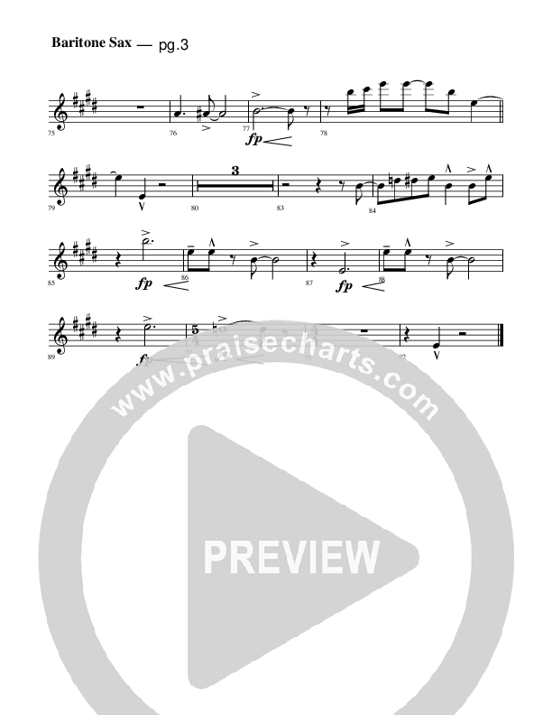 Jesus Is Coming Bari Sax (Rick Muchow)