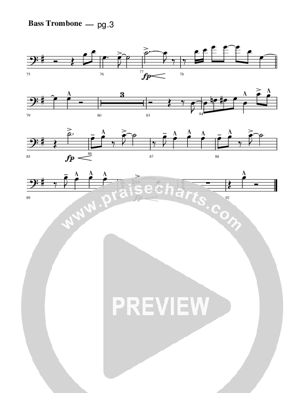 Jesus Is Coming Bass Trombone (Rick Muchow)