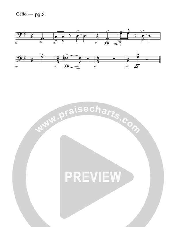 Jesus Is Coming Cello (Rick Muchow)