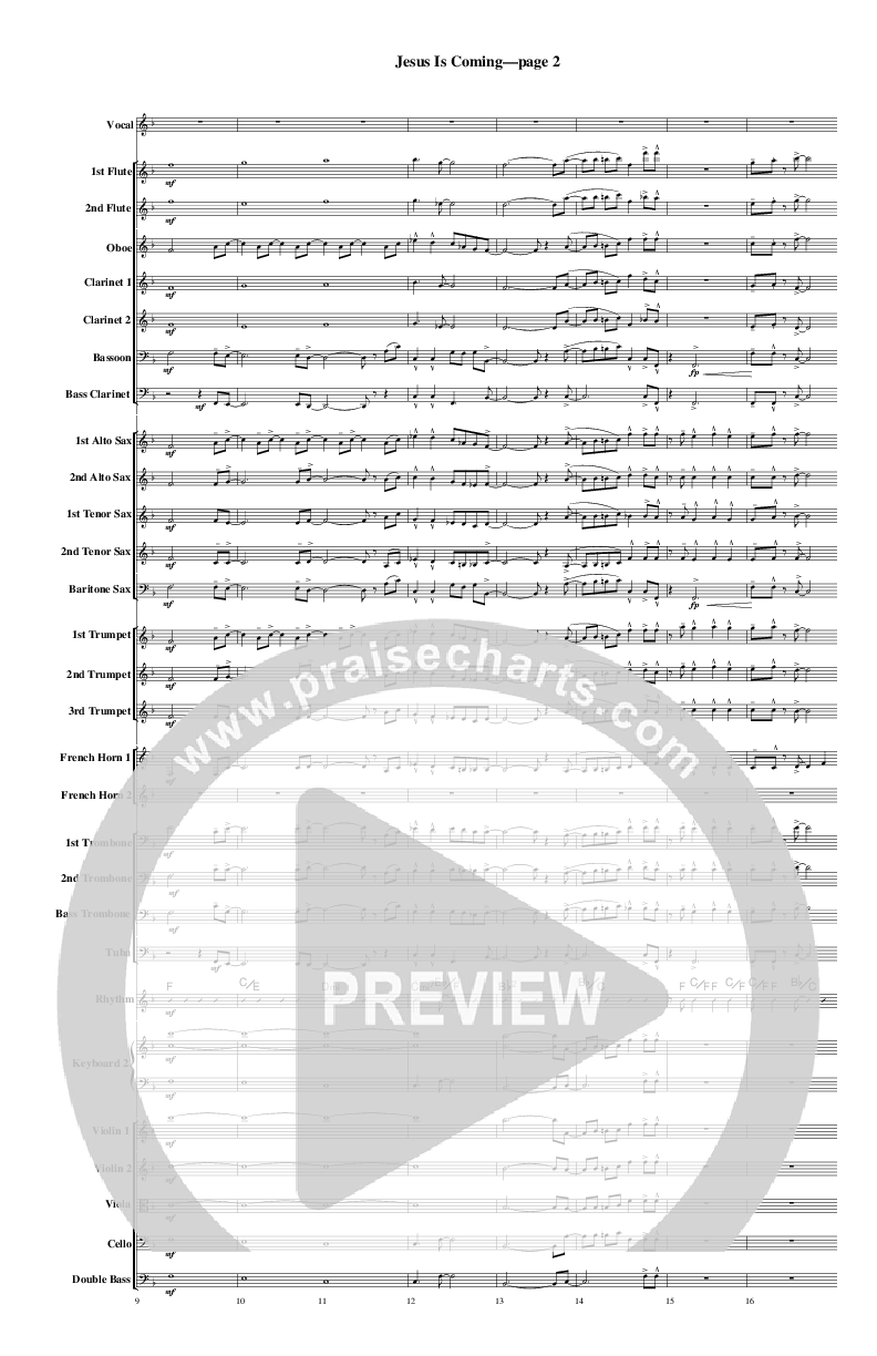 Jesus Is Coming Orchestration (Rick Muchow)