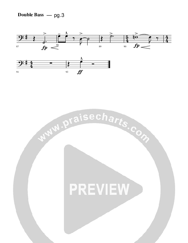 Jesus Is Coming Double Bass (Rick Muchow)