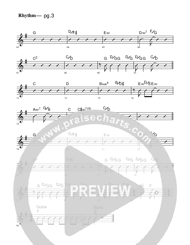 Jesus Is Coming Rhythm Chart (Rick Muchow)