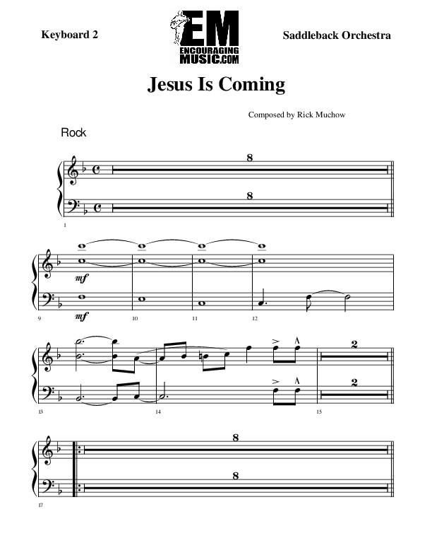 Jesus Is Coming Synth (Rick Muchow)
