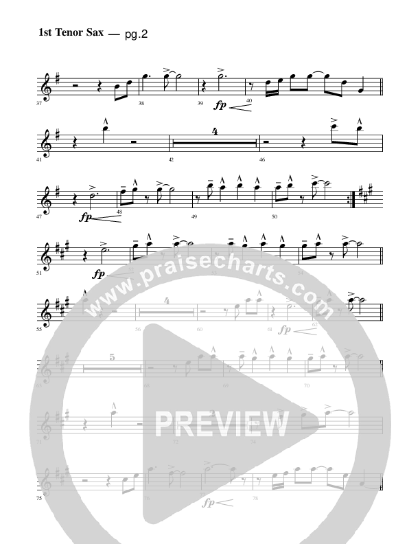 Jesus Is Coming Tenor Sax 1/2 (Rick Muchow)