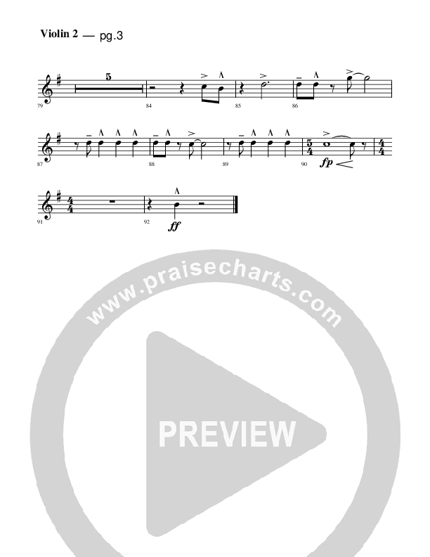 Jesus Is Coming Violin 2 (Rick Muchow)