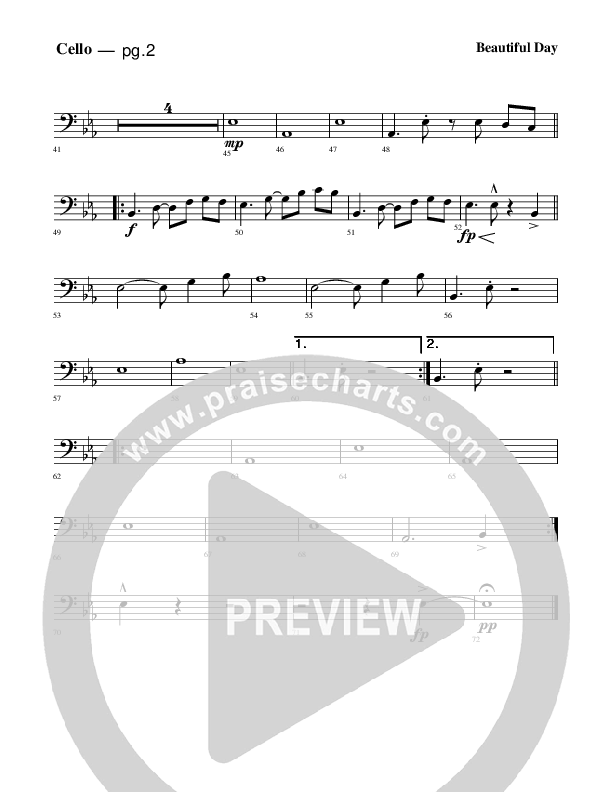 Beautiful Day Cello (Rick Muchow)