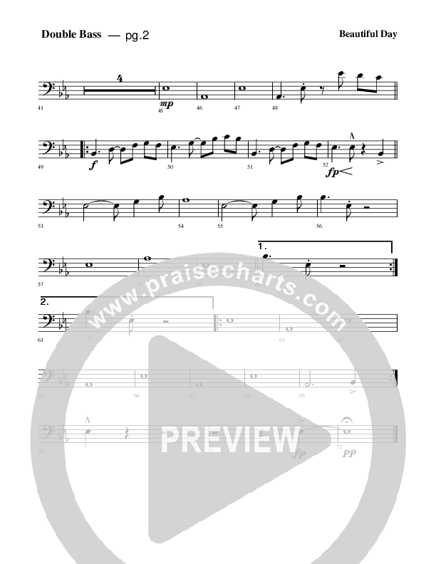 Beautiful Day Double Bass (Rick Muchow)