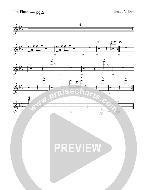 Beautiful Day Flute 1/2 (Rick Muchow)