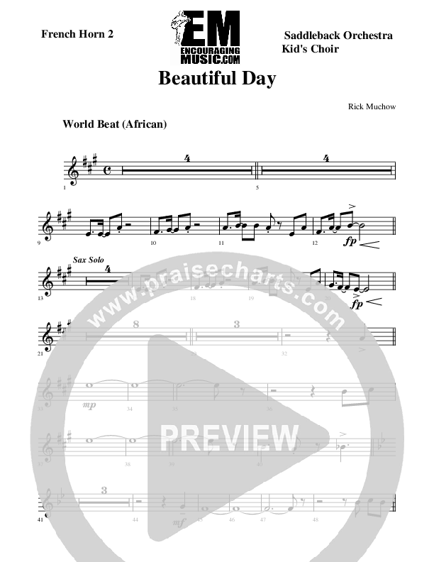 Beautiful Day French Horn 2 (Rick Muchow)