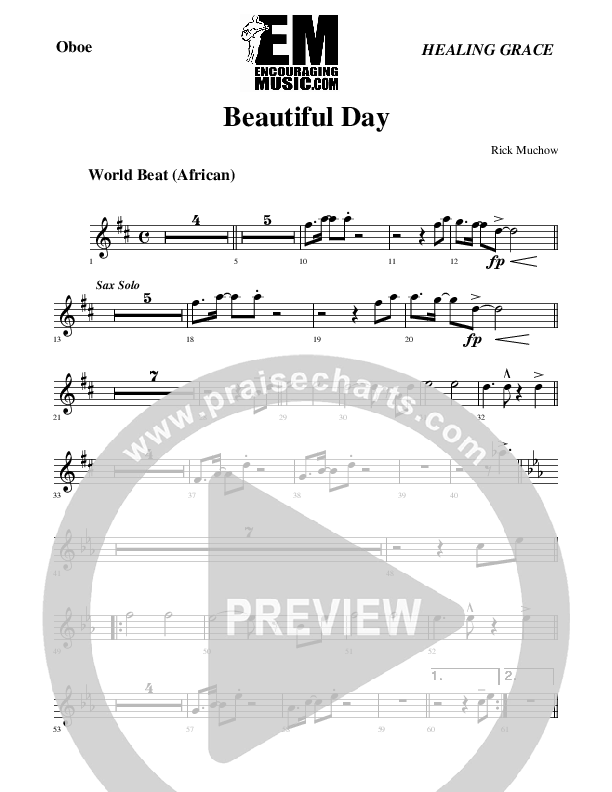 Beautiful Day Oboe (Rick Muchow)
