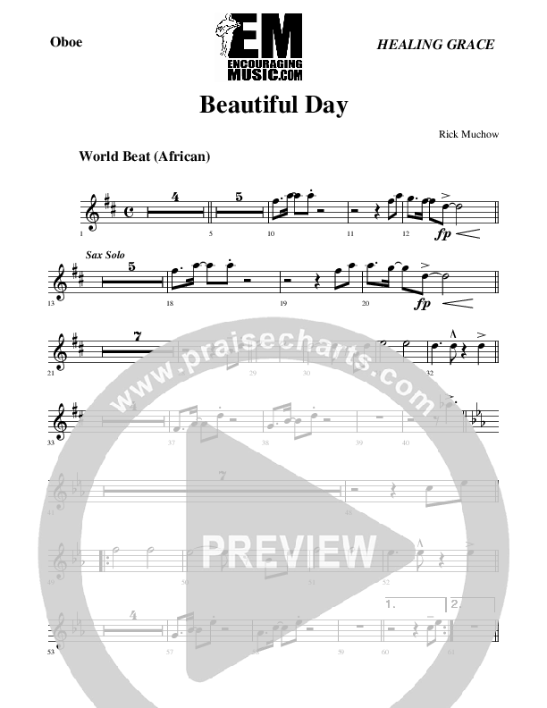 Beautiful Day Oboe (Rick Muchow)