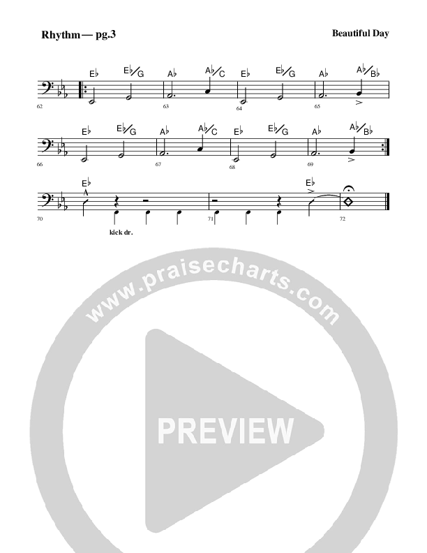 Beautiful Day Rhythm Chart (Rick Muchow)