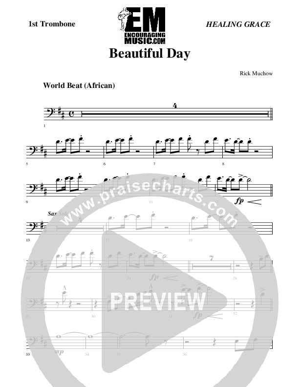 Beautiful Day Trombone 1 (Rick Muchow)