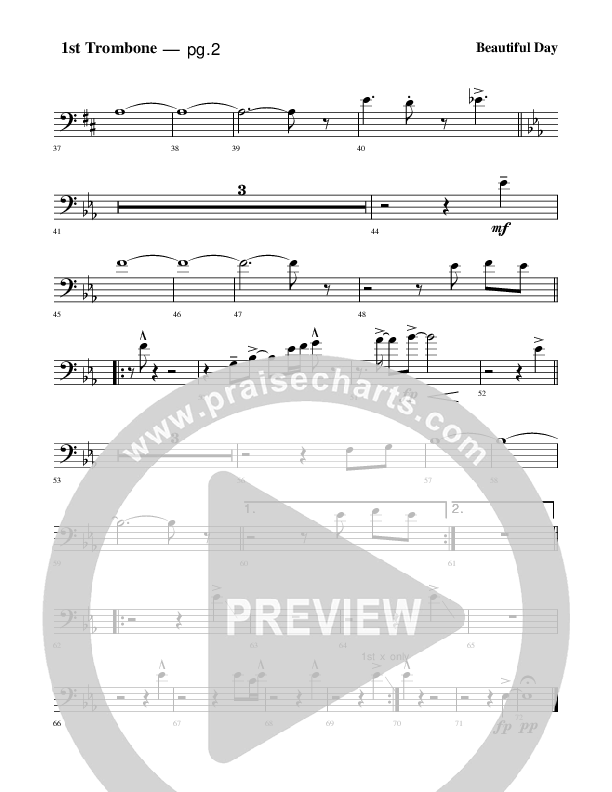 Beautiful Day Trombone 1 (Rick Muchow)