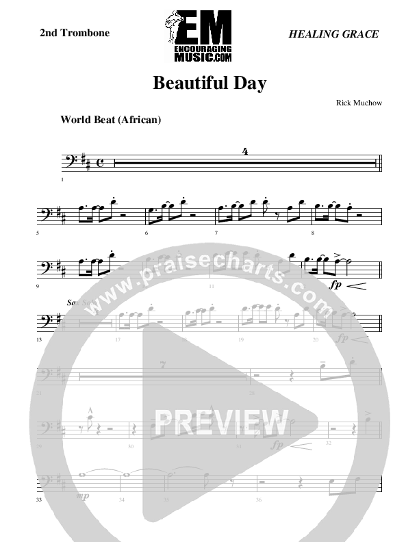 Beautiful Day Trombone 2 (Rick Muchow)