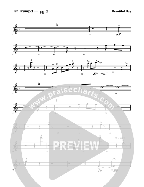 Beautiful Day Trumpet 1 (Rick Muchow)