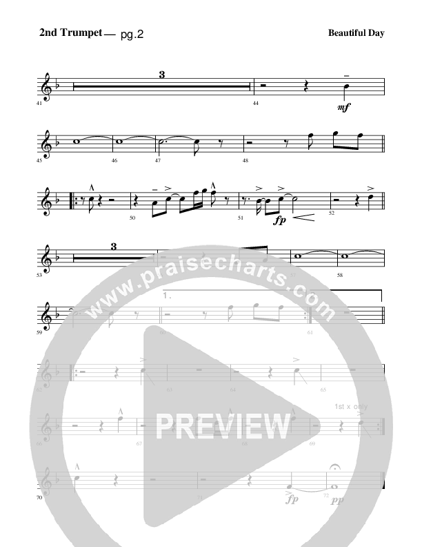 Beautiful Day Trumpet 2 (Rick Muchow)