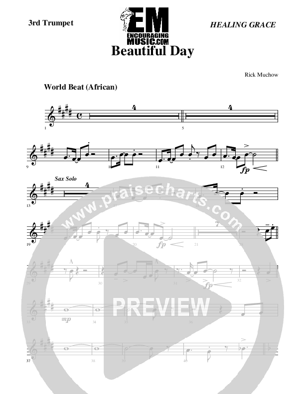 Beautiful Day Trumpet 3 (Rick Muchow)