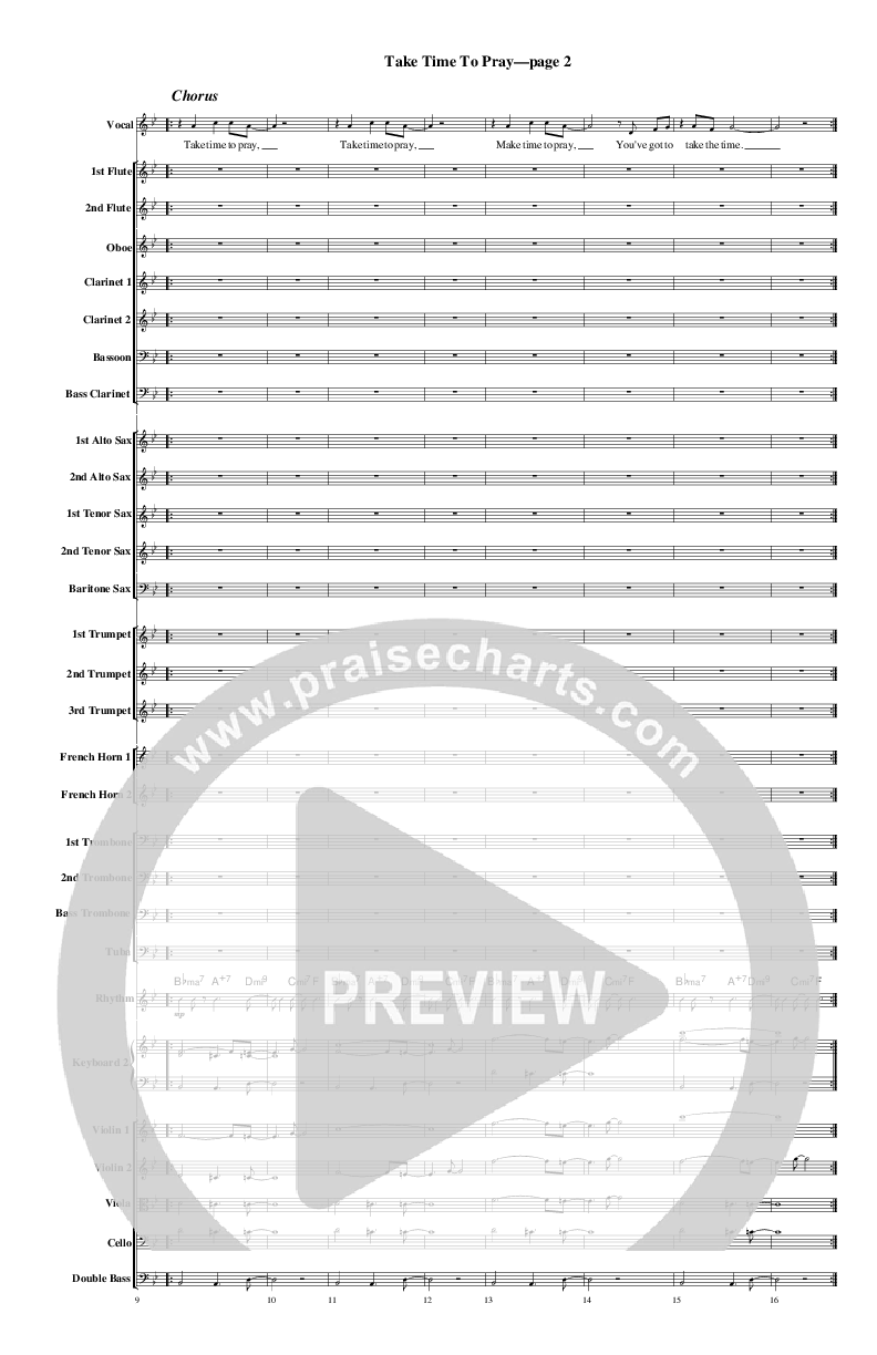 Take Time To Pray Orchestration (Rick Muchow)