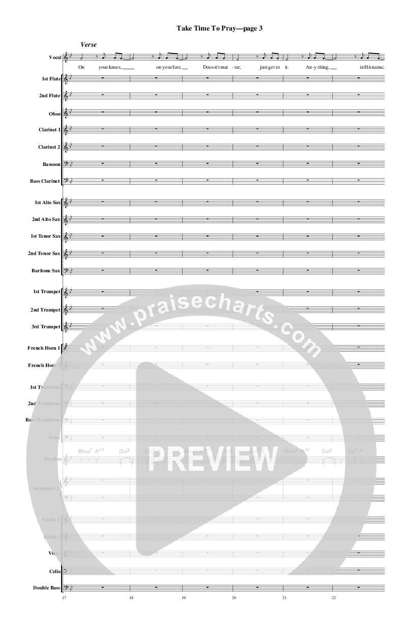 Take Time To Pray Orchestration (Rick Muchow)