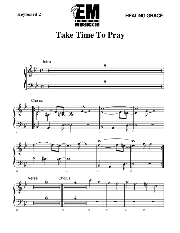 Take Time To Pray Synth (Rick Muchow)