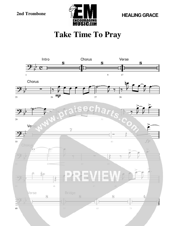 Take Time To Pray Trombone 2 (Rick Muchow)