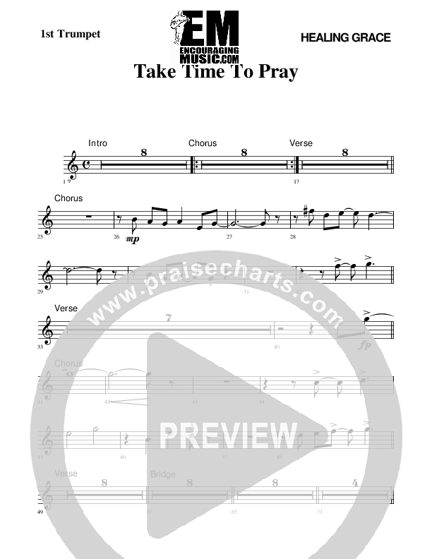 Take Time To Pray Trumpet 1 (Rick Muchow)