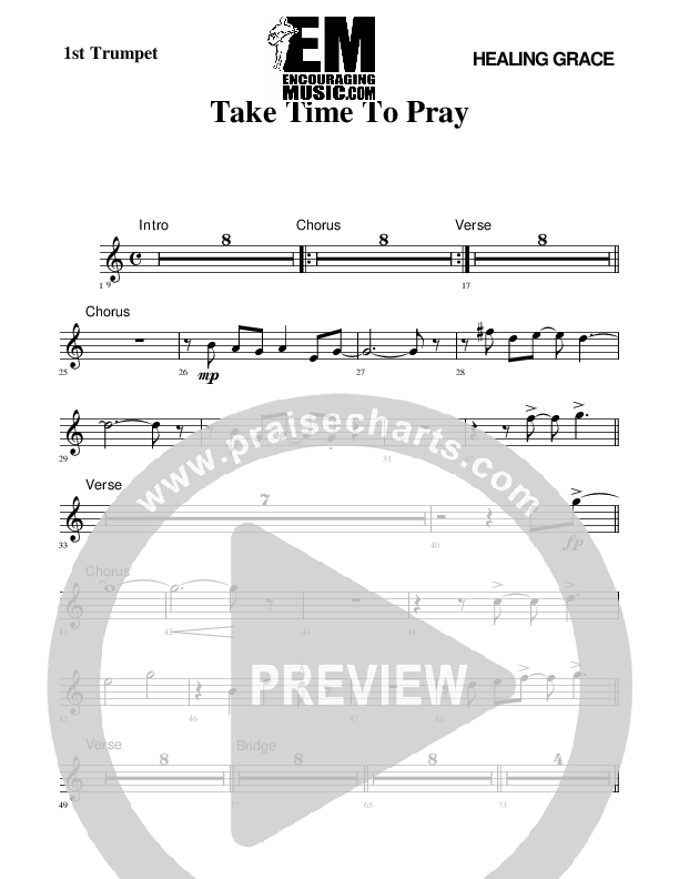 Take Time To Pray Trumpet 1 (Rick Muchow)