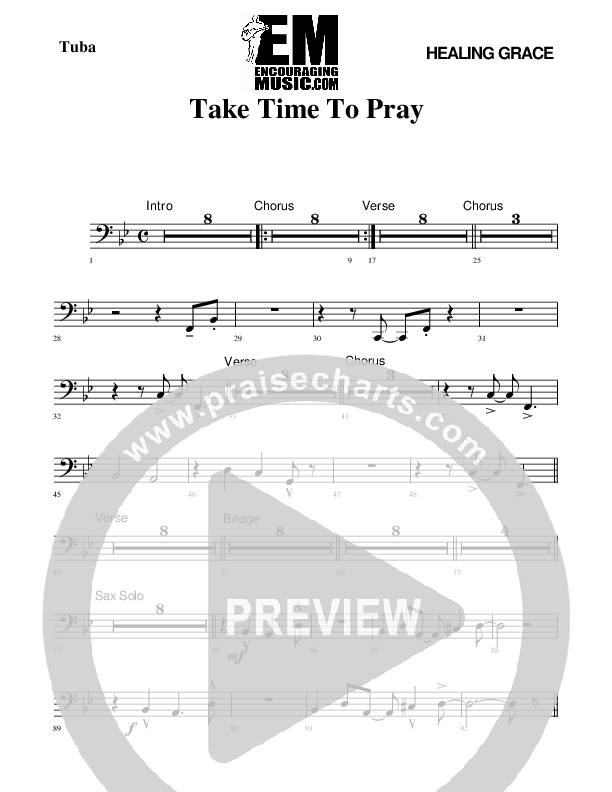 Take Time To Pray Tuba (Rick Muchow)