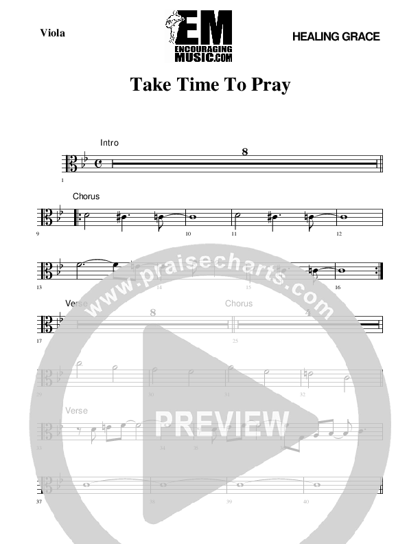 Take Time To Pray Viola (Rick Muchow)