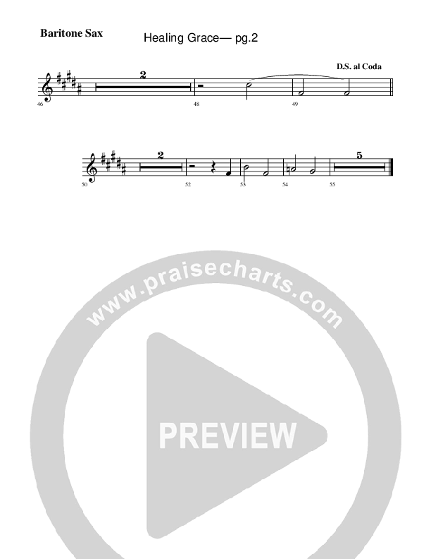 Healing Grace Bari Sax (Rick Muchow)