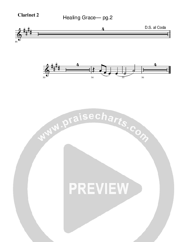 Healing Grace Clarinet (Rick Muchow)