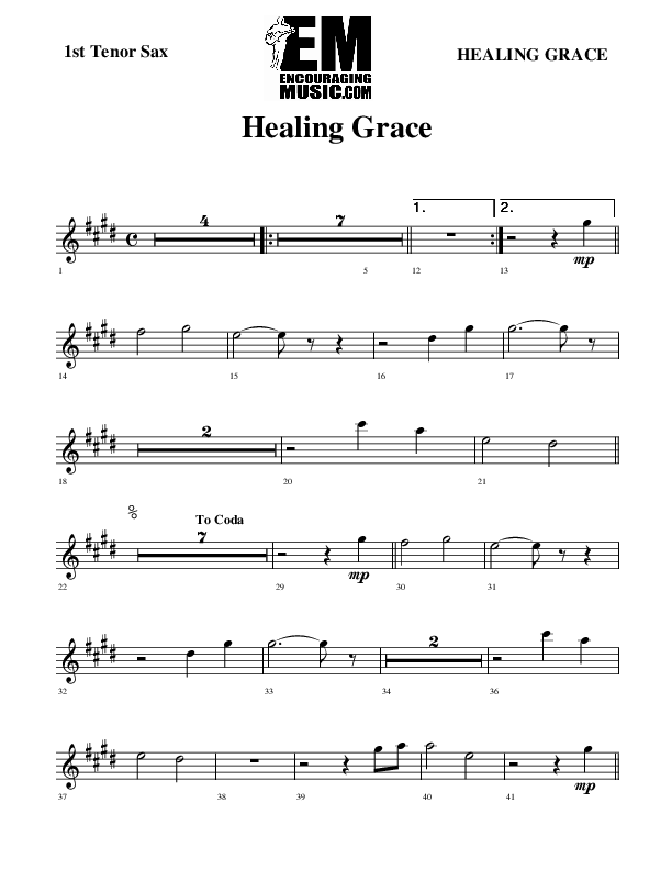 Healing Grace Tenor Sax 2 (Rick Muchow)