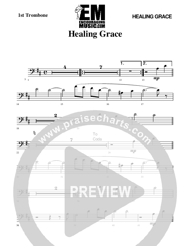 Healing Grace Trombone 1 (Rick Muchow)