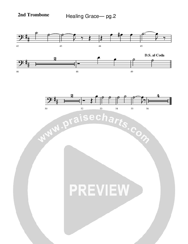 Healing Grace Trombone 2 (Rick Muchow)