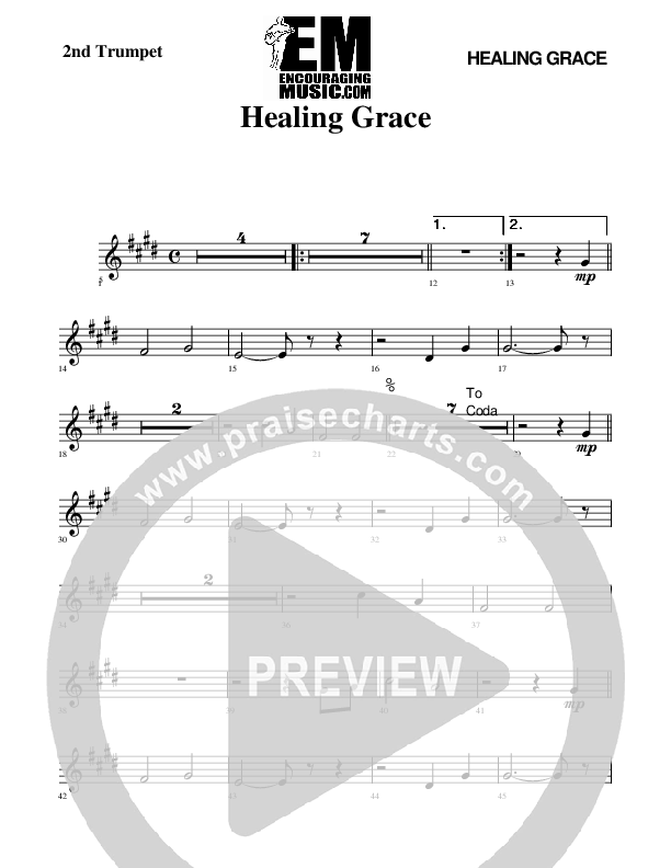 Healing Grace Trumpet 2 (Rick Muchow)