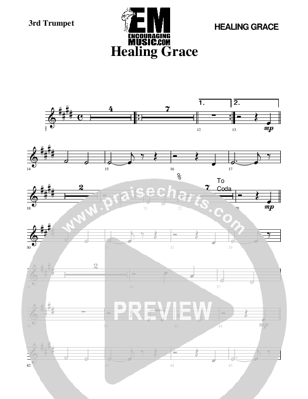 Healing Grace Trumpet 3 (Rick Muchow)
