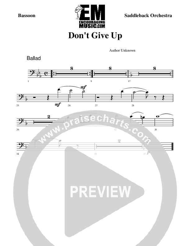 Don't Give Up Bassoon (Rick Muchow)