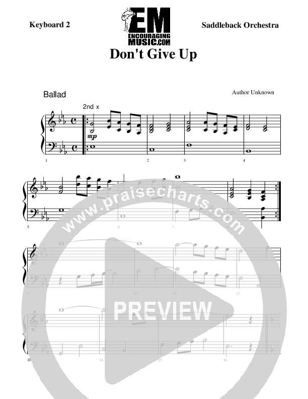 Don't Give Up Synth (Rick Muchow)