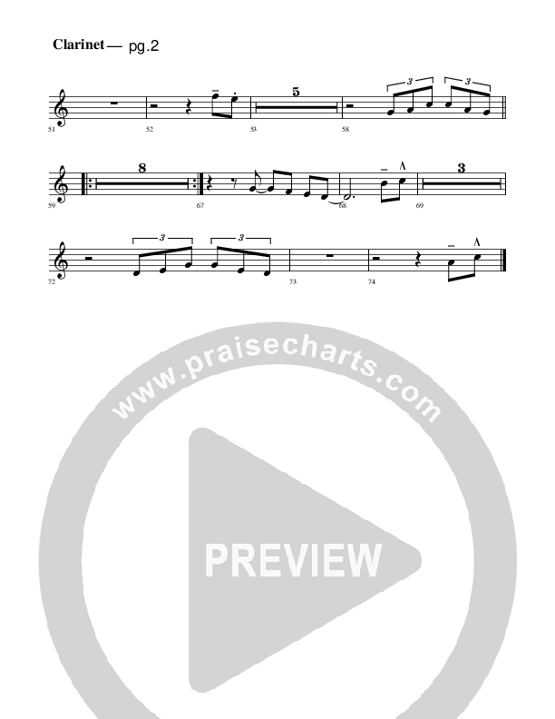 You Are The way Clarinet 1/2 (Rick Muchow)