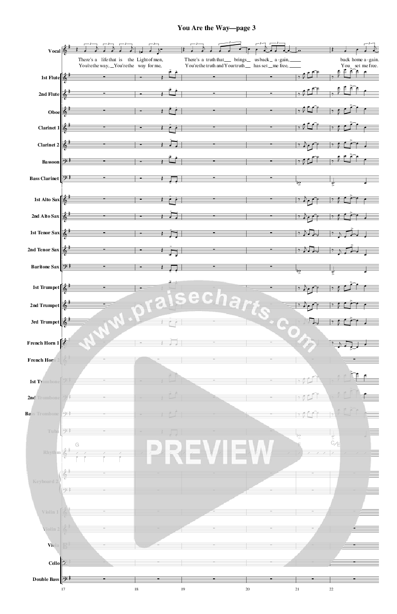 You Are The way Conductor's Score (Rick Muchow)