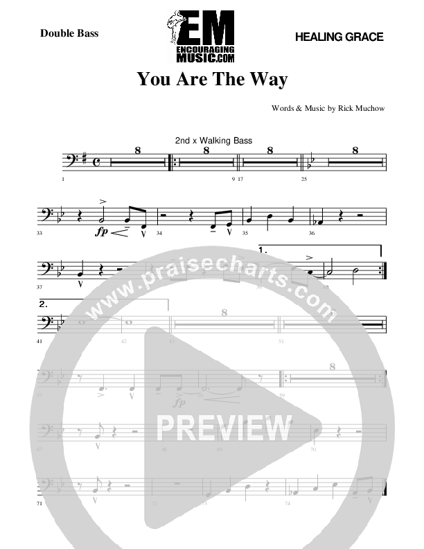 You Are The way Double Bass (Rick Muchow)