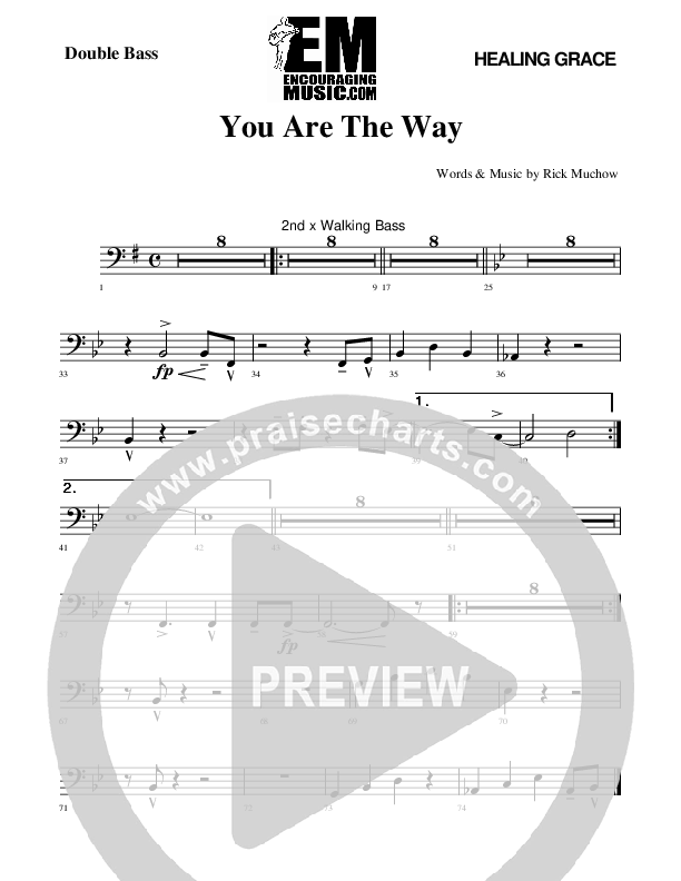 You Are The way Double Bass (Rick Muchow)