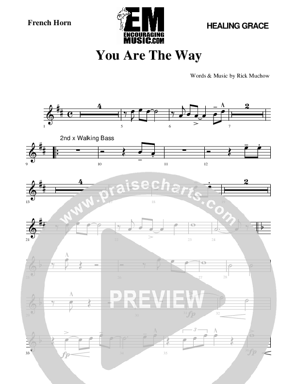 You Are The way French Horn (Rick Muchow)