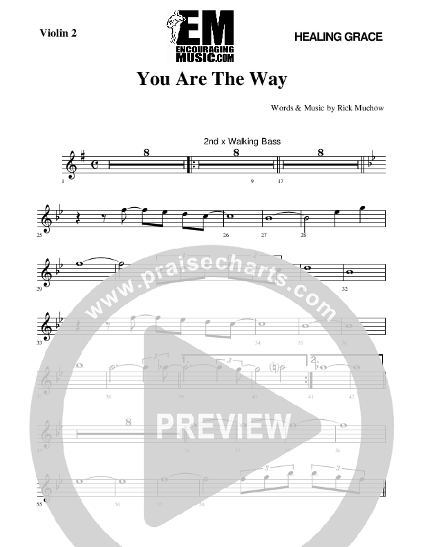 You Are The way Violin 2 (Rick Muchow)