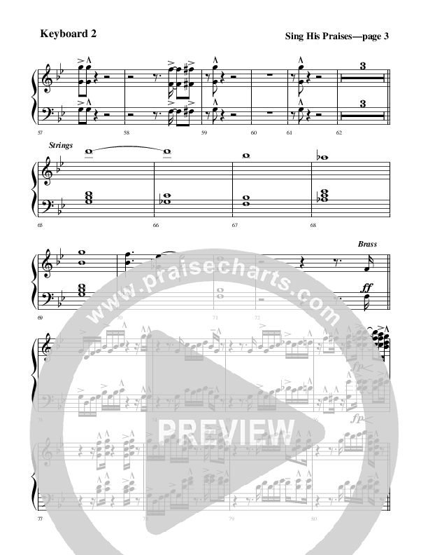 Sing His Praises Synth (Rick Muchow)