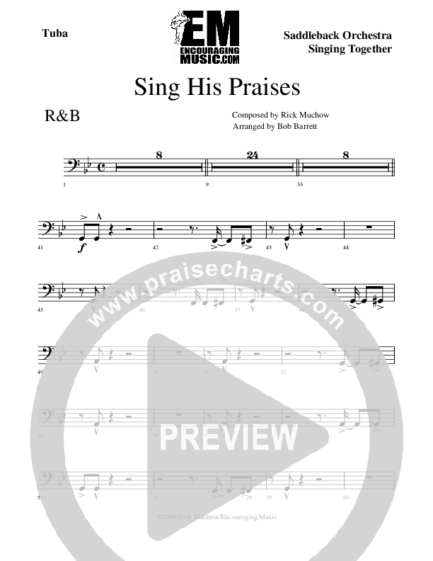 Sing His Praises Tuba (Rick Muchow)